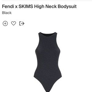 Skims Fendi Black Bodysuit